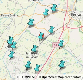 Mappa Via Guglielmo Marconi, 40015 Case Tibaldi-ghetto , 40015 Case Tibaldi-ghetto (9.8765)