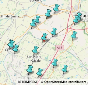 Mappa Via Guglielmo Marconi, 40015 Case Tibaldi-ghetto , 40015 Case Tibaldi-ghetto (9.9785)