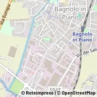 Mapa Bagnolo in Piano
