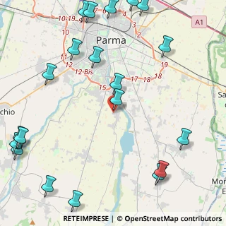 Mappa Via G.P. Sardi, 43100 Parma PR, Italia (6.3345)