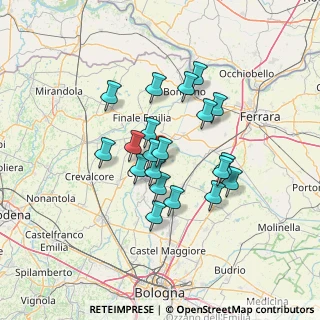 Mappa Via Cantone, 40018 San Pietro in Casale BO, Italia (11.168)