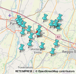 Mappa Via Pablo Picasso, 42049 Sant'Ilario d'Enza RE, Italia (6.928)