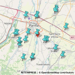 Mappa Via Pernis Mario, 43123 Parma PR, Italia (9.5155)