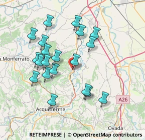 Mappa Strada Fornace, 15016 Cassine AL, Italia (7.2545)