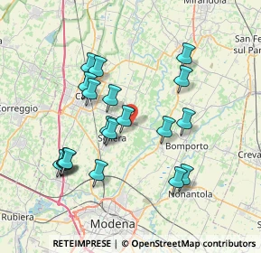 Mappa Via Prati Vaccheria, 41019 Soliera MO, Italia (7.12947)