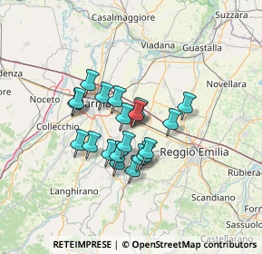 Mappa Strada Montello, 42049 Sant'Ilario d'Enza RE, Italia (9.9365)
