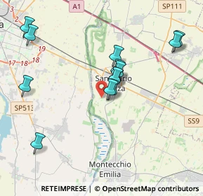 Mappa Strada Montello, 42049 Sant'Ilario d'Enza RE, Italia (3.80231)
