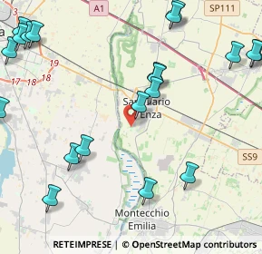 Mappa Strada Montello, 42049 Sant'Ilario d'Enza RE, Italia (5.822)