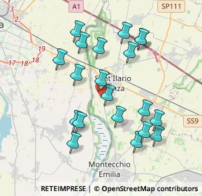 Mappa Strada Montello, 42049 Sant'Ilario d'Enza RE, Italia (3.719)