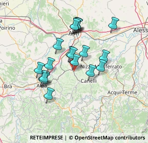 Mappa VIA CANELLI, 14055 Boglietto AT, Italia (12.431)