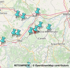 Mappa VIA CANELLI, 14055 Boglietto AT, Italia (18.83385)