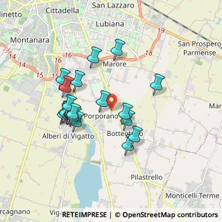 Mappa Via Mario Salati, 43123 Porporano PR, Italia (1.664)
