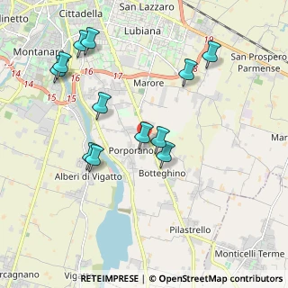 Mappa Via Mario Salati, 43123 Porporano PR, Italia (2.07167)