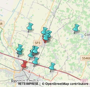 Mappa Via Antonio Meucci, 42011 Bagnolo in Piano RE, Italia (3.37067)