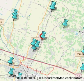 Mappa Via Antonio Meucci, 42011 Bagnolo in Piano RE, Italia (6.5055)