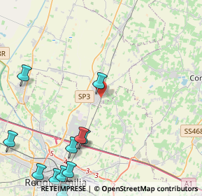 Mappa Via Antonio Meucci, 42011 Bagnolo in Piano RE, Italia (6.76077)