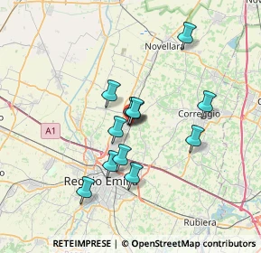 Mappa Via Antonio Meucci, 42011 Bagnolo in Piano RE, Italia (5.55)