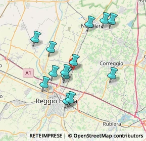 Mappa Via Antonio Meucci, 42011 Bagnolo in Piano RE, Italia (7.12231)