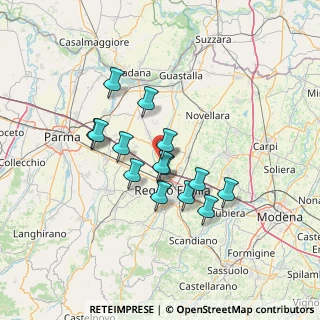 Mappa Via Dante Alighieri, 42023 Cadelbosco di Sopra RE, Italia (11.09857)
