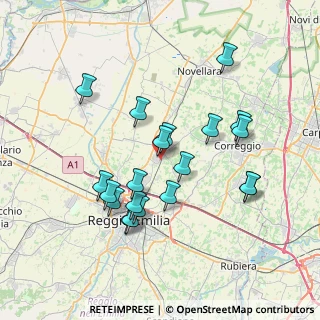 Mappa Via Alessandro Volta, 42011 Bagnolo in Piano RE, Italia (7.111)