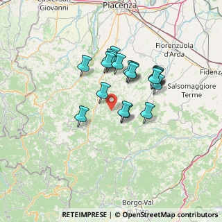 Mappa Località Pozzo di Obolo, 29025 Gropparello PC, Italia (11.465)