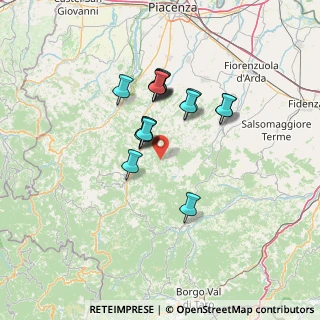 Mappa Località Pozzo di Obolo, 29025 Gropparello PC, Italia (10.70625)