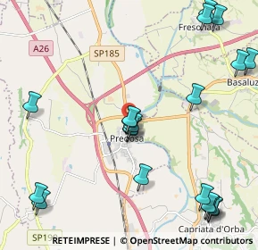 Mappa Via Cesare Viazzi, 15077 Predosa AL, Italia (2.702)