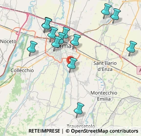 Mappa 43123 Porporano PR, Italia (8.40615)