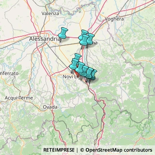 Mappa Via Novi, 15067 Serravalle Scrivia AL, Italia (7.53909)