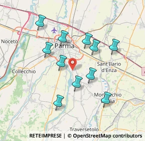 Mappa Strada Bassa dei Folli, 43123 Porporano PR, Italia (6.84455)