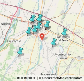 Mappa Via Padre Angelo Rouby, 43123 Porporano PR, Italia (5.95636)