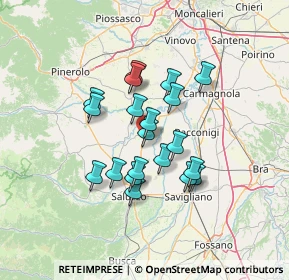 Mappa Via Alpi Graie, 12033 Moretta CN, Italia (10.655)