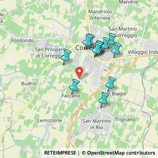 Mappa Via Fazzano, 42015 Correggio RE, Italia (1.67667)