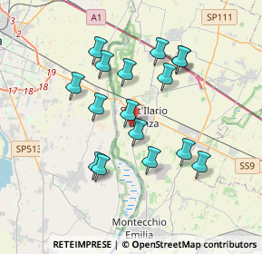 Mappa Via Ferruccio Parri, 42049 Sant'Ilario d'Enza RE, Italia (3.2975)