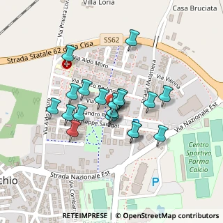 Mappa Via Berlino, 43044 Collecchio PR, Italia (0.168)