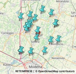 Mappa Via Soliera Cavezzo, 41019 Soliera MO, Italia (7.0795)