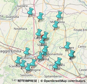 Mappa Via Soliera Cavezzo, 41019 Soliera MO, Italia (16.6245)