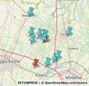 Mappa Via S. Biagio, 42015 Correggio RE, Italia (5.75583)