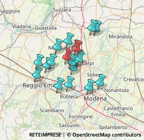 Mappa Via S. Biagio, 42015 Correggio RE, Italia (9.965)