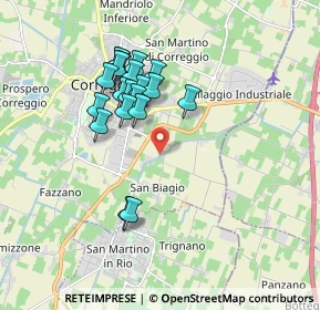 Mappa Via S. Biagio, 42015 Correggio RE, Italia (1.623)