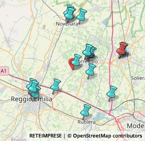 Mappa Via Budrio, 42015 Correggio RE, Italia (8.15)