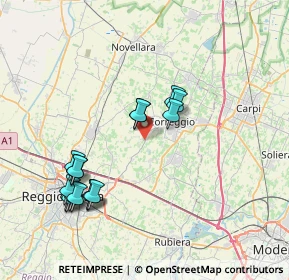 Mappa Via Budrio, 42015 Correggio RE, Italia (7.99125)