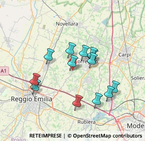 Mappa Via Budrio, 42015 Correggio RE, Italia (6.30077)