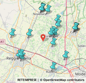 Mappa Via Budrio, 42015 Correggio RE, Italia (8.9365)