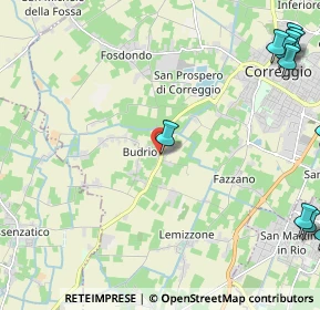 Mappa Via Budrio, 42015 Correggio RE, Italia (3.52182)