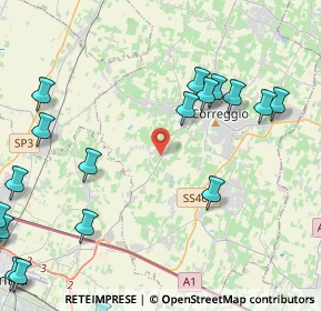 Mappa Via Budrio, 42015 Correggio RE, Italia (6.234)
