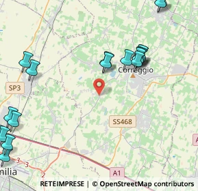 Mappa Via Budrio, 42015 Correggio RE, Italia (5.8985)