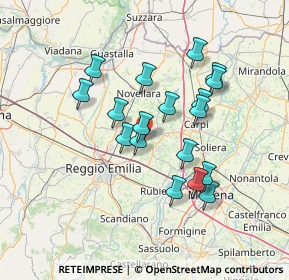 Mappa Via Budrio, 42015 Correggio RE, Italia (12.39111)