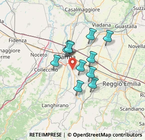 Mappa Strada Provinciale Traversetolo, 43123 Botteghino PR, Italia (9.22091)
