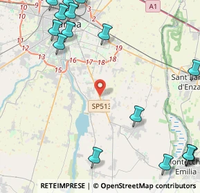 Mappa Strada Provinciale Traversetolo, 43123 Botteghino PR, Italia (6.79333)